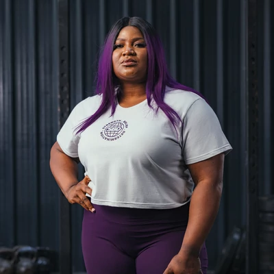 Aspire crop top (tört fehér)